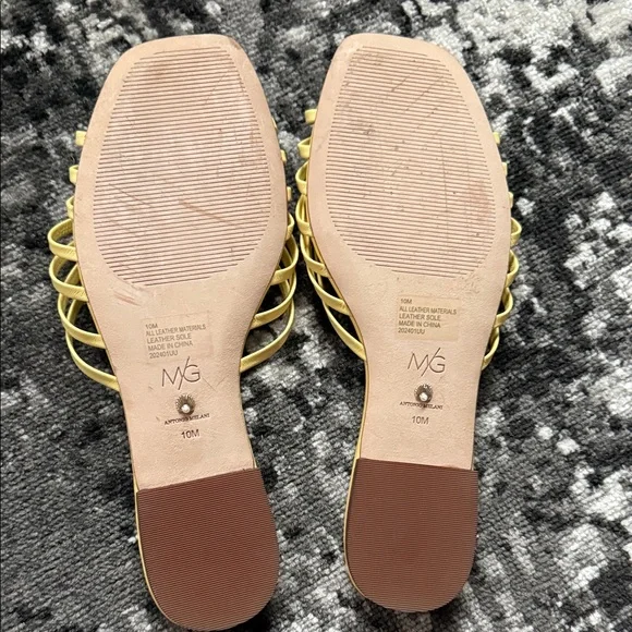 ANTONIO MELANI Yellow Women's Sandals Size 10 - Picture 3 of 5
